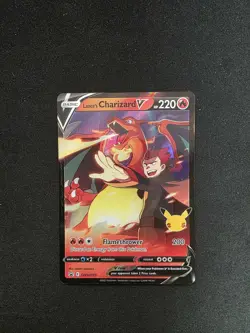 LANCE'S CHARIZARD V - SWSH133 - BLACK STAR PROMO - POKEMON CARD - Image 1