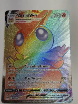 Pokemon TCG - Victini VMAX Holo (Secret Rare Card) Battle Styles 165/163 NM/M - Image 1