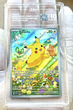 2024 Pokemon S&V Paldea Adventure Chest - Pikachu BSP #088 TAG 10 - PSA CGC Card - Image 1