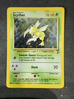 SCYTHER - 17/130 - BASE SET 2 - HOLO RARE - POKEMON CARD - Image 1
