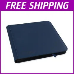 Portable XL Trading Card Zip Binder in Blue - Ultimate Protection for 624 Cards - Image 1