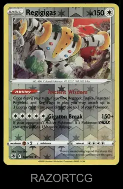 REGIGIGAS 130/189 HOLO R ASTRAL RADIANCE POKEMON REVERSE HOLO NM/M - Image 1