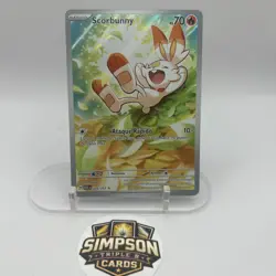 The Pokemon Company Pokemon TCG Scorbunny Illustration Rare Holo SV 225/217 LA - Image 1