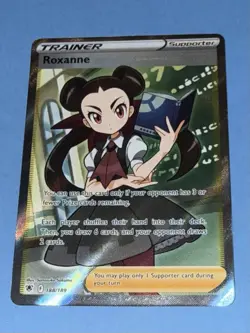 Roxanne 188/189 Full Art Trainer Astral Radiance Pokemon TCG NM/MINT - Image 1