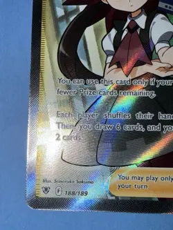 Roxanne 188/189 Full Art Trainer Astral Radiance Pokemon TCG NM/MINT - Image 4