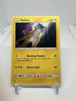 Raikou 32/73 Holo Rare Shining Legends Pokemon Holo Near Mint - Image 1