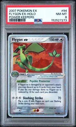2007 Pokemon Flygon ex Power Keepers 94/108 PSA 8 NM-MT - Image 1
