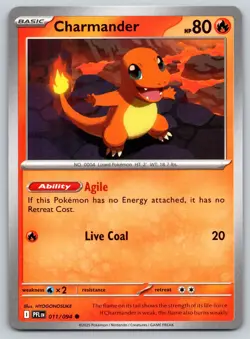 CHARMANDER 011/094 C PHANTASMAL FLAMES POKEMON LP HYOGONOSUKE - Image 1