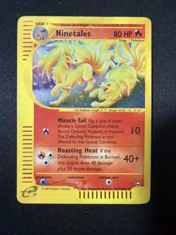 Pokemon Ninetales H19/H32 Aquapolis Holo HP - Image 1