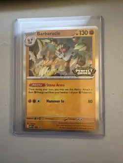 2025 Pokemon Barbaracle #065 (Prerelease) Promo, Mega Evolution Promo, NM - Image 1