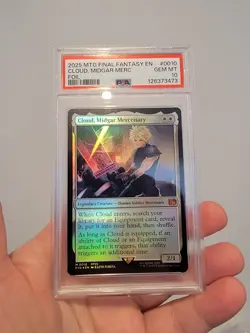 Cloud Midgar Mercenary Foil Magic the Gathering Card Final Fantasy PSA 10 - Image 1