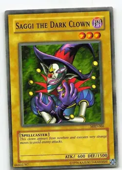 Saggi the Dark Clown MRD-066 Metal Raiders Common MP Yu-Gi-Oh - Image 1