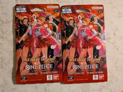 Lot of 2 x One Piece EB-03 Heroines Sleeved Booster Packs Sealed - Image 1