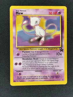 Pokemon Card TCG - Mew #8 Black Star Promo Wizards of the Coast - Image 1