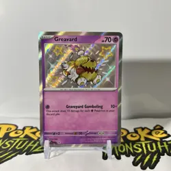 Greavard SVP 070 Paldean Fates Black Star Promo Baby Shiny Pokemon Card - NM - Image 1