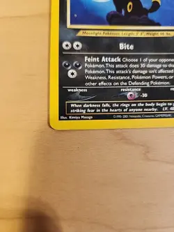 Pokemon Umbreon Holo Rare TCG Card 13/75 Neo Discovery - Image 3