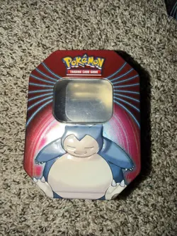 Pokemon Snorlax Empty Metal Card Box Collectors Tin - Image 1