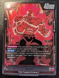 Jiren FB04-006 Foil Rare Ultra Limit Dragon Ball Super Card Game - Image 1