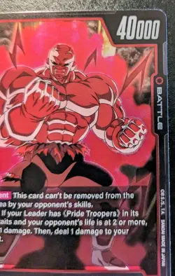 Jiren FB04-006 Foil Rare Ultra Limit Dragon Ball Super Card Game - Image 3