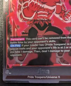 Jiren FB04-006 Foil Rare Ultra Limit Dragon Ball Super Card Game - Image 4