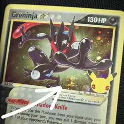 FART SWIRL BLEED 🌀💫 Greninja Gold Star SWSH144 Promo Celebration Pokemon Card - Image 1