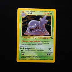 Muk 13/62 LP Fossil Holo Rare Vintage Pokemon TCG Card WOTC 1999 - Image 1