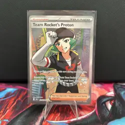 Team Rocket's Proton 227/182 Ultra Rare Holo Pokemon TCG Card Destined Rivals NM - Image 1