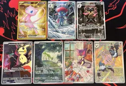 English Pokemon Card Lot- 7 Pokemon Cards As Shown NM - Image 1