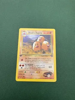 Brock's Dugtrio 22/132 1st Edition Rare Gym Challenge NM Pokemon Single Card - Image 1