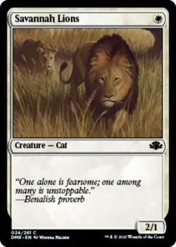 Savannah Lions - NM - MTG Dominaria Remastered - Magic the Gathering - Image 1