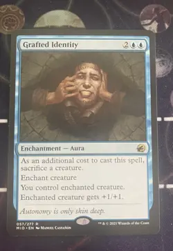 Grafted Identity - NM - MTG Midnight Hunt - Magic the Gathering - Rare - Image 1