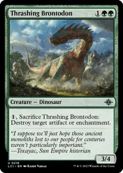 Thrashing Brontodon - NM - The Lost Caverns - Magic the Gathering - Image 1