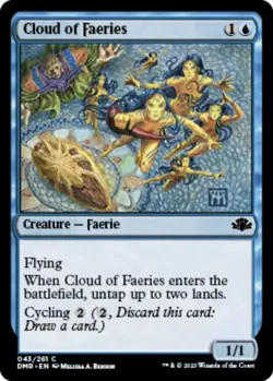 Cloud of Faeries - NM - MTG Dominaria Remastered - Magic the Gathering - Image 1