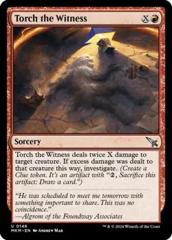 Torch the Witness - NM - MTG Murders at Karlov Manor - Magic the Gathering - Image 1