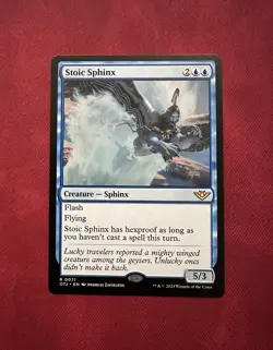 Stoic Sphinx - NM - MTG Outlaws of Thunder Junction - Magic the Gathering - Image 1