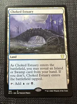 Choked Estuary - EX Rare - MTG Midnight Hunt Commander - Magic the Gathering - Image 1
