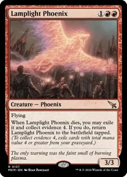 Lamplight Phoenix - NM - MTG Murders at Karlov Manor - Magic the Gathering - Image 1
