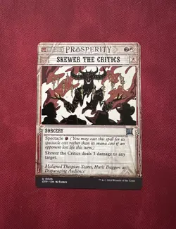 Skewer the Critics SHOWCASE - NM - MTG Thunder Junction - Magic the Gathering - Image 1