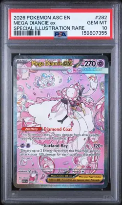 PSA 10- 2026 POKEMON ASCENDED HEROES SPECIAL ILLUSTRATION RARE MEGA DIANCIE EX - Image 1