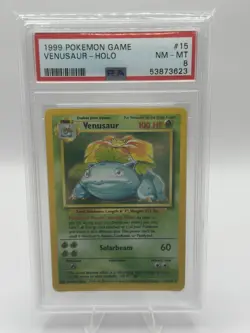 Pokemon 1999 Base Set Unlimited Lot PSA 8 Charizard, Venusaur, Blastoise - Image 4