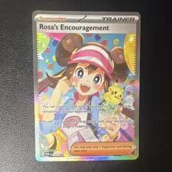 Rosa's Encouragement Pokemon TCG Perfect Order Full Art Rare Holo 123/088 - Image 1
