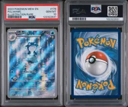 Pokemon Poliwhirl 151 IR 176/151 English PSA 10 - Image 3