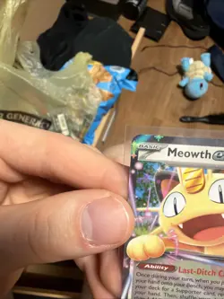 Pokemon TCG Meowth ex 062/088 Double Rare Holo Perfect Order Near Mint - Image 5
