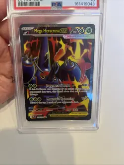 Mega Heracross ex 108/094 Phantasmal Flames Ultra Rare Full Art Pokemon PSA 10 - Image 2