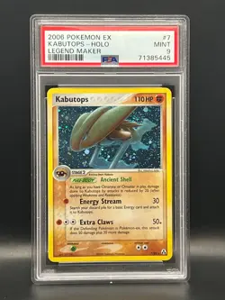 Kabutops #7 Holo Rare with Swirl- 2006 Pokemon EX Legend Maker- PSA 9 Mint - Image 1