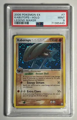 Kabutops #7 Holo Rare with Swirl- 2006 Pokemon EX Legend Maker- PSA 9 Mint - Image 2