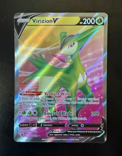 Virizion V (Full Art) 164/189 Swsh10: Astral Radiance Holo Ultra Rare Pokemon NM - Image 1