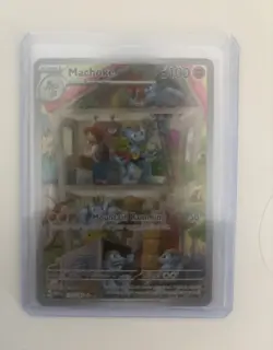 Pokemon Machoke 177/165 SV 151 Illustration Rare Holo Full Art English 2023 - Image 1