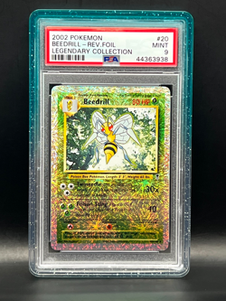 2002 Pokemon Legendary Collection- BEEDRILL #20-REVERSE HOLO- PSA 9 - Image 1