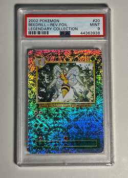 2002 Pokemon Legendary Collection- BEEDRILL #20-REVERSE HOLO- PSA 9 - Image 2